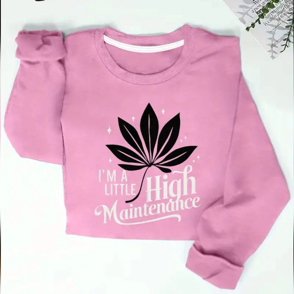 Pink Graphic Sweatshirt
